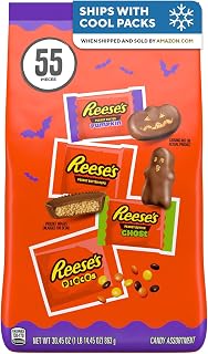 Reese's Assorted Peanut Butter Halloween Candy Bulk Variety Bag, 30.45 oz