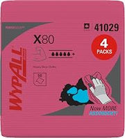 Wypall PowerClean X80 Heavy Duty Cloths, 4 Packs x 50 Towels (41029)