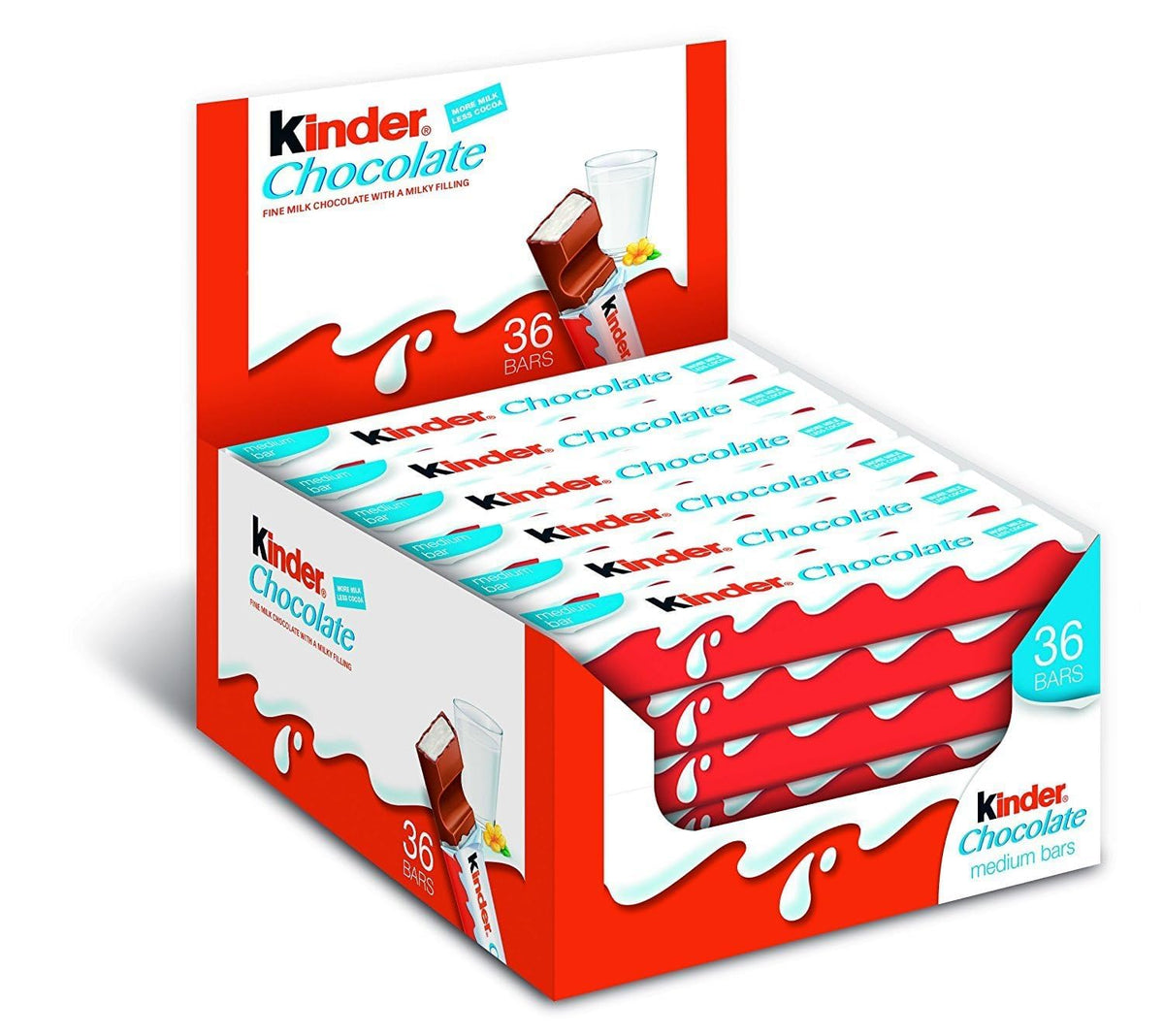 Maxi Chocolate ( 36 stick box ) by Kinder – 0.75 Ounce (Pack of 36), Pack of 36, Model 2236