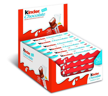 Maxi Chocolate ( 36 stick box ) by Kinder – 0.75 Ounce (Pack of 36), Pack of 36, Model 2236