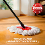 Punch Fruit-Shaped Scrub Sponge Pack (3 Count) + EasyWring Microfiber Spin Mop and Bucket System by O-Cedar – Easy Wring Spin Mop & Bucket + Punch Variety Pack