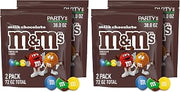 M&M's Milk Chocolate Candy, Party Size, 38 oz Resealable Bag, for Parties, Baking and Sharing, 2 Count (Pack of 2)