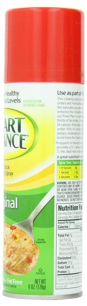 Non-Stick Cooking Spray by Smart Balance – 6 Ounce (Pack of 12), Pack of 12, Model 3377604510