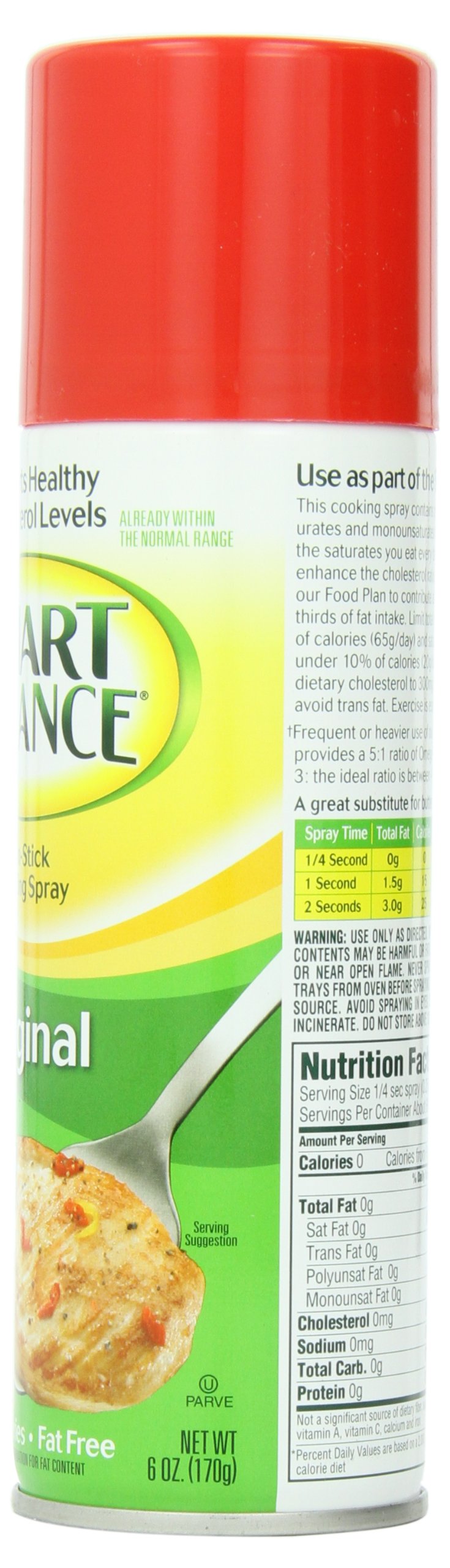 Non-Stick Cooking Spray by Smart Balance – 6 Ounce (Pack of 12), Pack of 12, Model 3377604510