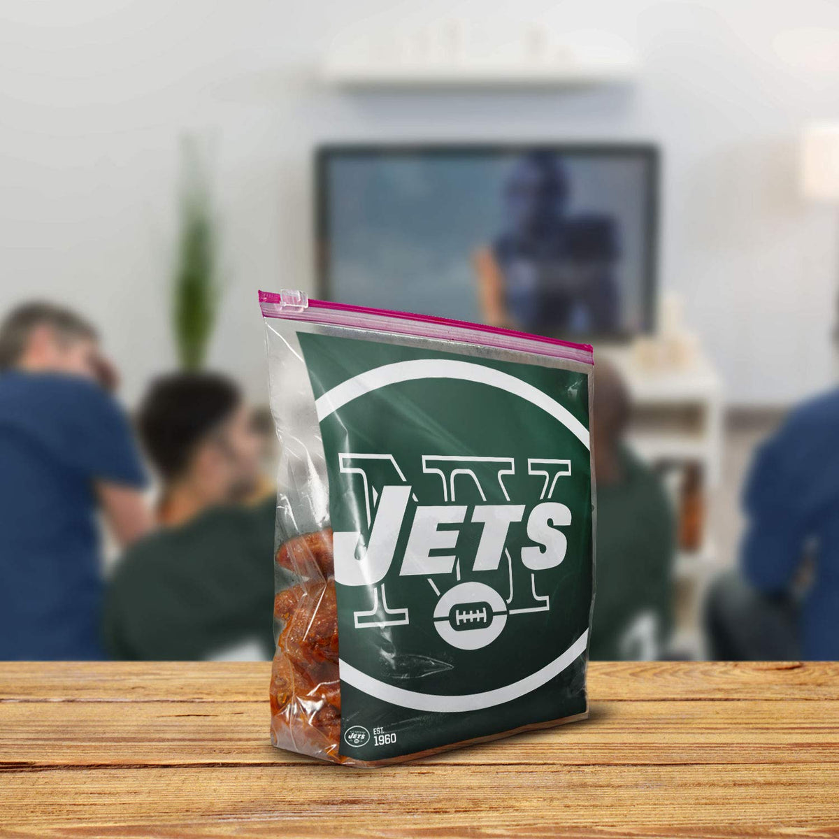 Ziploc New York Jets / 20 Count (Pack of 1) / 1.0 gallons Food Storage Bags