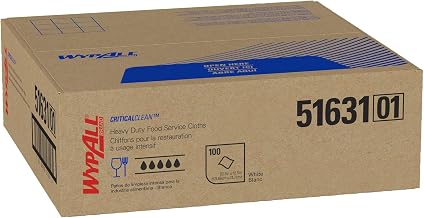Wypall 51631 Heavy-Duty Fabric Foodservice Dry Cloths, WE