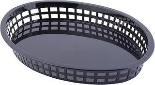 Texas Black Oval Platter Basket