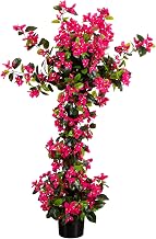 Nearly Natural 4ft. UV Resistant Artificial Spiral Bougainvillea Tree (Indoor/Outdoor)