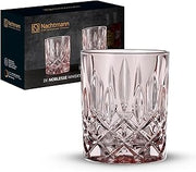 Nachtmann Noblesse Lead Free Crystal Whisky Tumbler Set, 295ml, Rose (2 Pieces)