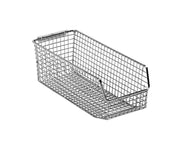 QUANTUM STORAGE SYSTEMS 11" L x 5" W x 4" H / Chrome / Chrome Carbon Steel Shelf Baskets