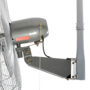 Deluxe Ceiling Mount Fan by Global Industrial – 38"L x 28.5"W x 7"H, Alloy Steel, Black/Gray/Silver, Model 795973