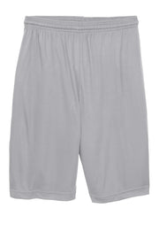 Unisex PosiCharge Competitor Short by SPORT-TEK – Medium, Polyester, Silver, Model 610163
