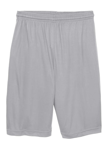 Unisex PosiCharge Competitor Short by SPORT-TEK – Medium, Polyester, Silver, Model 610163
