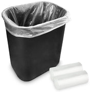 2 Gallon Unscented Small Garbage Bags by Stock Your Home – 50 Count (Pack of 2), 2.0 gallons, Resin, Clear, Pack of 100