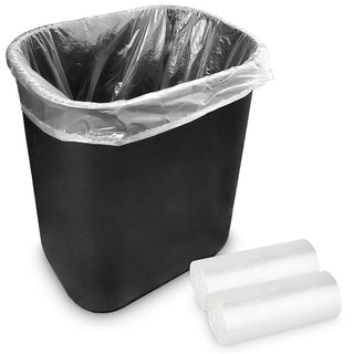 2 Gallon Unscented Small Garbage Bags by Stock Your Home – 50 Count (Pack of 2), 2.0 gallons, Resin, Clear, Pack of 100