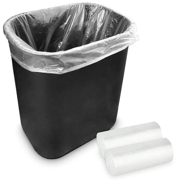 2 Gallon Unscented Small Garbage Bags by Stock Your Home – 50 Count (Pack of 2), 2.0 gallons, Resin, Clear, Pack of 100
