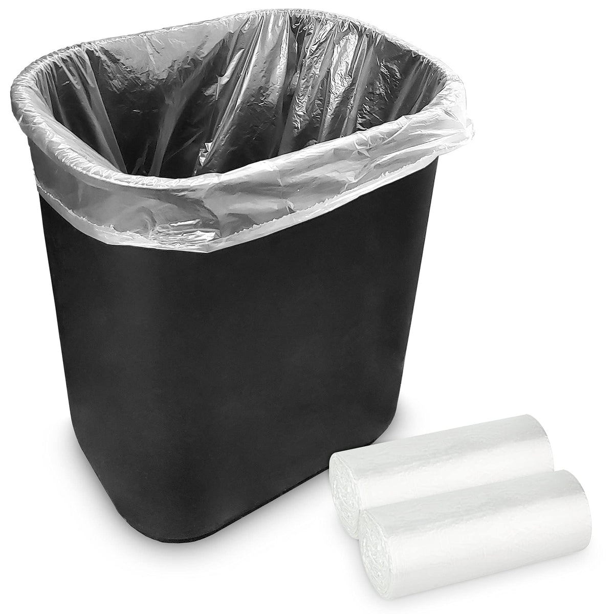 Stock Your Home 50 Count (Pack of 2) / 2 Gallon / Clear Trash Bags