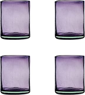 10 Strawberry Street Morado Mexican Glassware, DOF, Set of 4