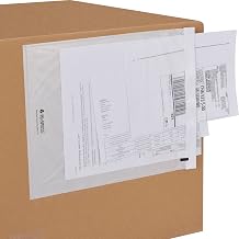 Global Industrial Side Opening Packing List Envelopes, 12"L x 9-1/2"W
