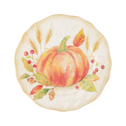 UP Melamine Dinnerware Set, 16 Piece Pumpkin Design, Service for 4, Orange