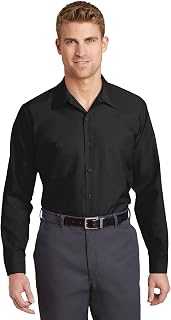 Red Kap Men's Long Sleeve Industrial Work Shirt 6XL Charcoal