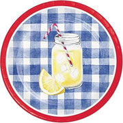 Creative Converting Paisley and Plaid Picnic Dessert Plates, 8 Count