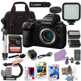 LUMIX G9 II Mirrorless Camera Body Bundle + Accessory Package with 64GB Memory by Panasonic – Black, Pack of 30, Model BH52-G9IIBDY-71626