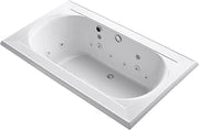 Kohler 1418-AH-0 Memoirs 72-Inch X 42-Inch Drop-In Effervescence Whirlpool with Spa Package, White