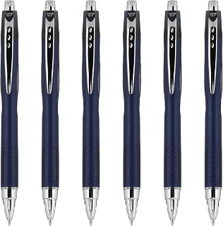 Uni-Ball Jetstream RT Ballpoint Pen, Fine Point (0.7mm), Black Ink, 6 Pens