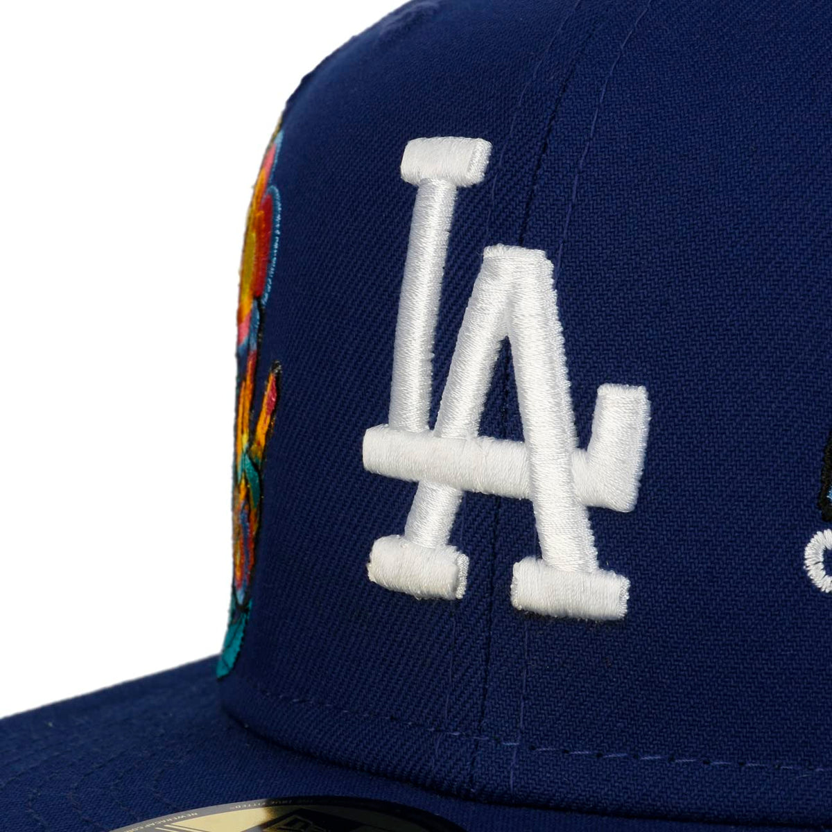 LA Los Angeles Dodgers 59FIFTY Groovy 7X World Series Champions Fitted Cap by New Era – 7 7/8, Plastic, Blue, Model NE60288055.00009