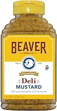 Beaver Deli Mustard, 12.5 Ounce Squeeze Bottle (Pack of 6)