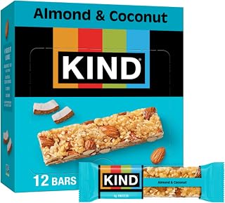 KIND Healthy Snacks Bars, Almond & Coconut, Gluten Free, Low Sodium Snacks, 4g Protein, 12 Count