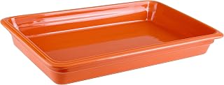 PADERNO MPS 44312O06 Induction Porcelain Hotel Pan, Large, Orange
