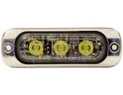 Buyers Products 3.5" Thin LED Strobe Light by Buyers Products Company – 3 x 6 x 4, Aluminum, Clear, Model 8892301