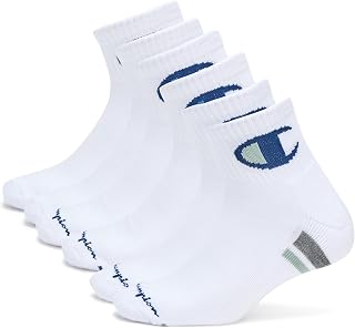 Champion Men's Quarter Athletic Socks, 6-Pack