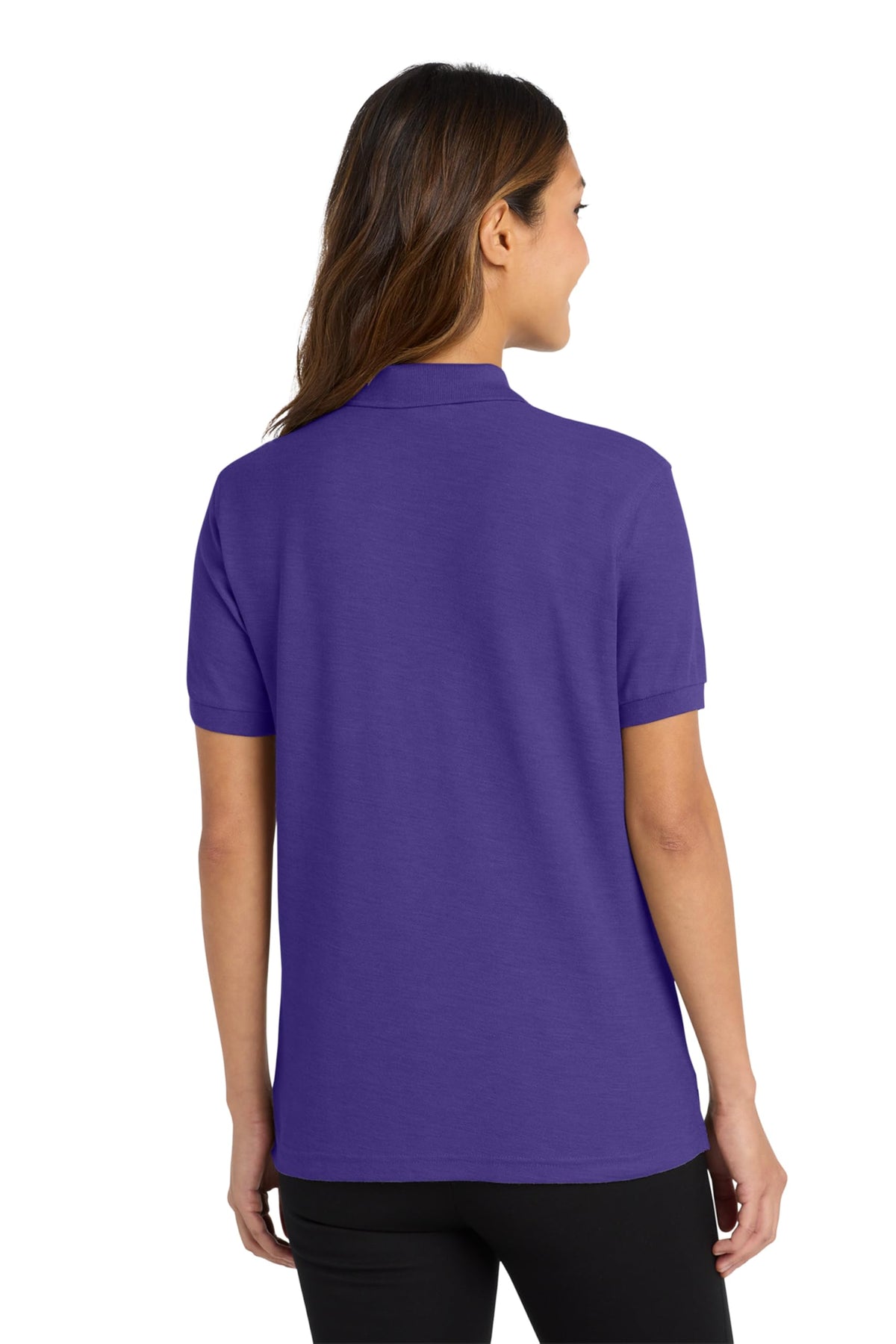 Women's Silk Touch Polo Purple by Port Authority – X-Large, Silk, Purple, Model SNM-452255