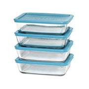 Anchor Hocking Teal / Large / 1.4 liters Container Sets
