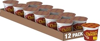 Honey Nut Cheerios Gluten-Free Cereal Cup, Single Serve, 1.8 oz, 12 Pack