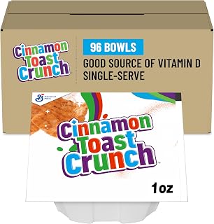 Cinnamon Toast Crunch Cereal, Single Serve Foodservice Bowlpak, 96 Ct