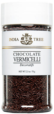 Chocolate Vermicelli by India Tree – 2.5 Ounce (Pack of 3), Chocolate, Pack of 3, Model 10518