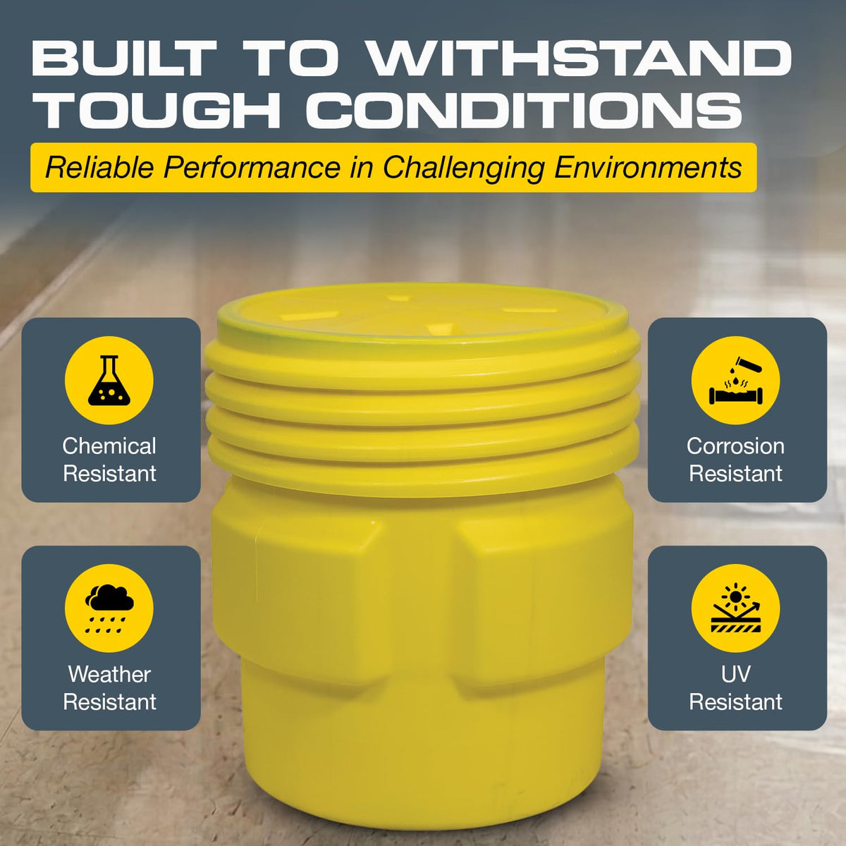 Eagle 65 Gallon / Yellow / Classic Cans