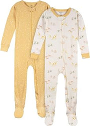 Gerber Baby Boys & Girls 2-Pack Footed Pajamas