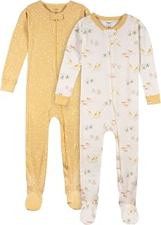 Gerber Baby Boys & Girls 2-Pack Footed Pajamas