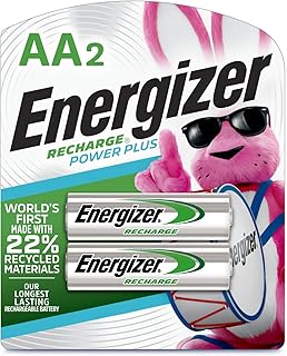 Energizer Recharge Universal Rechargeable AA Batteries (2 Pack), Double A Rechargeable Batteries