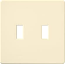Lutron Fassada 2 Gang Wallplate for Toggle-Style Dimmer and Switches, FW-2-AL, Almond (1-Pack)