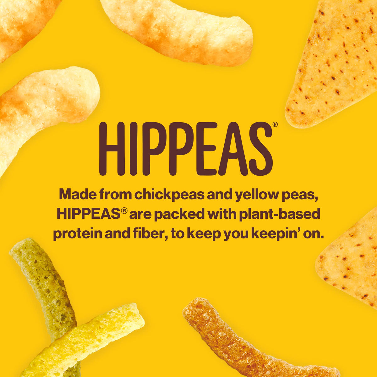 HIPPEAS Nacho Vibes / 4 Ounce (Pack of 1) / No Color Puffed Snacks