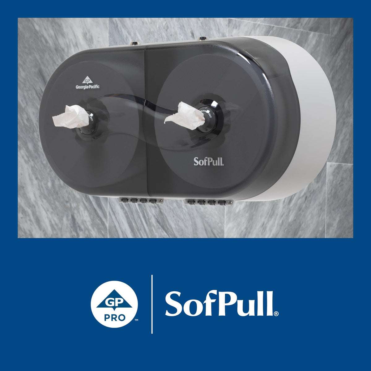 Georgia Pacific SofPull Centerpull 2-Ply High Capacity Toilet Paper by Georgia-Pacific – Regular, Paper, White, Pack of 6, Model 19510