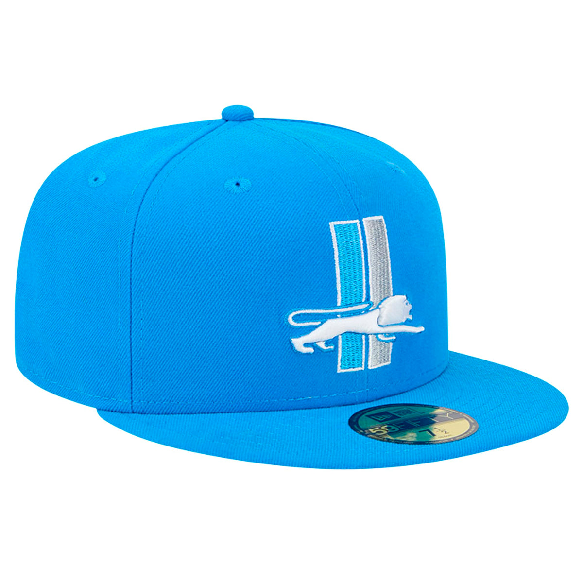 Men's Blue Detroit Lions 59FIFTY Fitted Hat by New Era – Polyester, Detroit Lions, Blue, Model Nfl Core Team 59fifty
