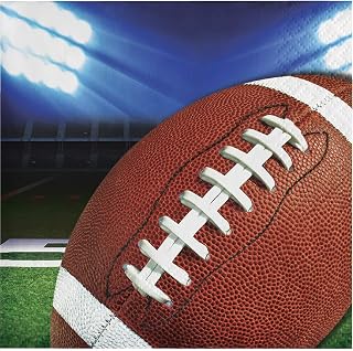 Creative Converting Football Party Beverage Napkins, One Size, Multicolor