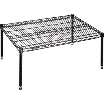 Black Epoxy Wire Dunnage Rack by Nexel – Wire, Black, Model P2436B